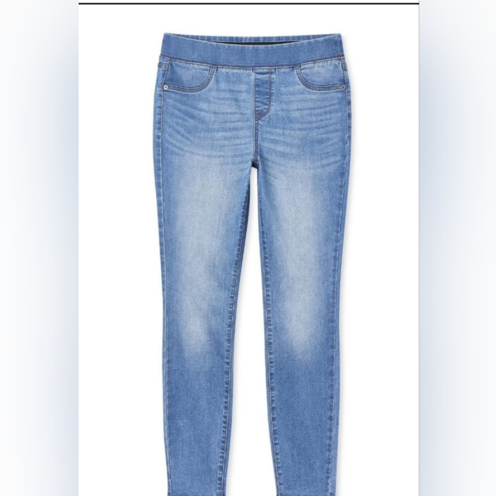 NWOT George Size 10 Blue Denim Jeggings With Elastic Pull-On Waistband